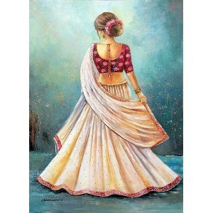 Sabeen Rashid, 20 x 30 Inches, Acrylic on Canvas, Figurative Painting, AC-SBRS-025